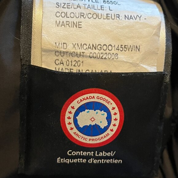 Women's Authentic Canada Goose Trillium Parka Size L in Marine Blue - Picture 6 of 7